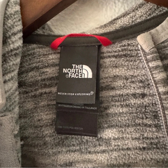 THE NORTH FACE Heather Polartec Fleece Full Zip Long Sleeve Jacket Size XS Fall - Picture 4 of 11